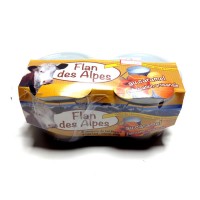 Flans aux oeufs cuits au four 2*125 gr. Flan artisanal des Alpes, Vallée du Champsaur