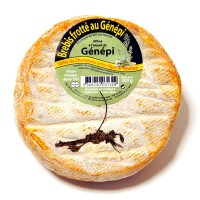 Brebis Génépi 300 gr. La montagne est dans ce fromage festif, alcool et lait de montagne se marient pour le plaisir des papilles. 
