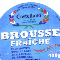 Brousse Fraîche en Pot de 400 gr - Fromage de Provence