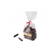 Aiguillettes de gingembre au chocolat noir- 100gr