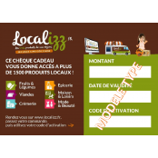 Cheque Cadeau Produits Locaux 30 euros