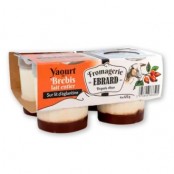 Yaourts au lait de Brebis sur lit d'églantine - 4 x 125g